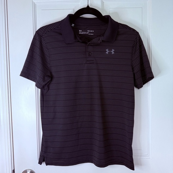 Under Armour Black Polo Shirt with Performance Fabric - Picture 1 of 5